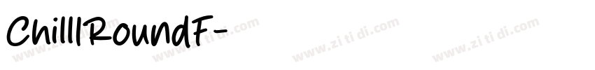 ChillIRoundF字体转换