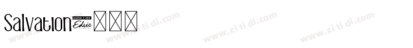 Salvation字体转换