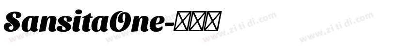 SansitaOne字体转换
