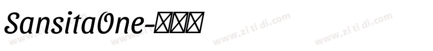 SansitaOne字体转换