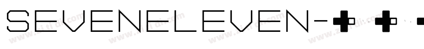 seveneleven字体转换