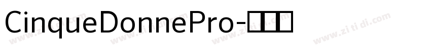 CinqueDonnePro字体转换