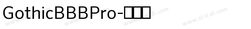 GothicBBBPro字体转换