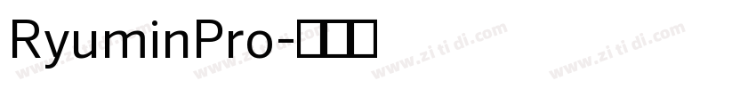 RyuminPro字体转换