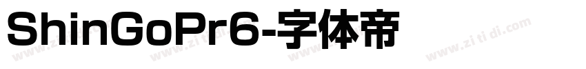 ShinGoPr6字体转换