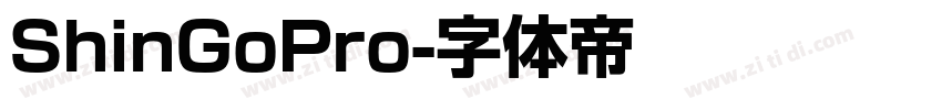 ShinGoPro字体转换