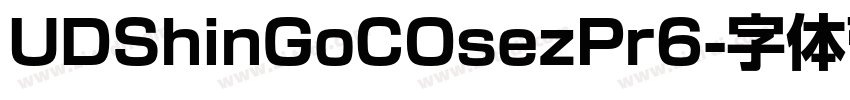UDShinGoCOsezPr6字体转换