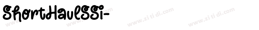 ShortHaulSSi字体转换