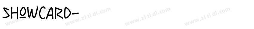 Showcard字体转换