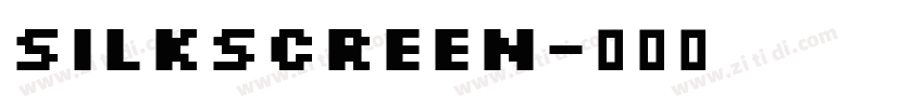 silkscreen字体转换