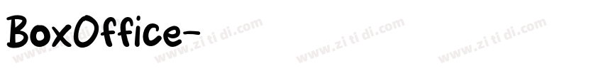BoxOffice字体转换