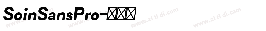 SoinSansPro字体转换