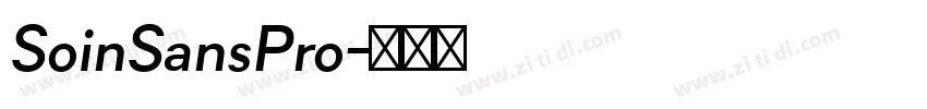 SoinSansPro字体转换