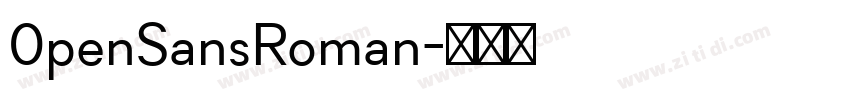 0penSansRoman字体转换