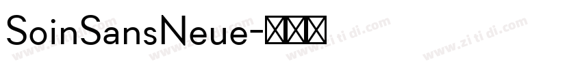 SoinSansNeue字体转换