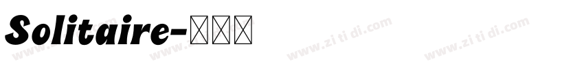 Solitaire字体转换