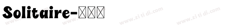 Solitaire字体转换