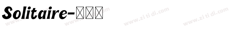 Solitaire字体转换