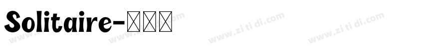 Solitaire字体转换