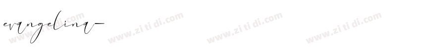 evangelina字体转换