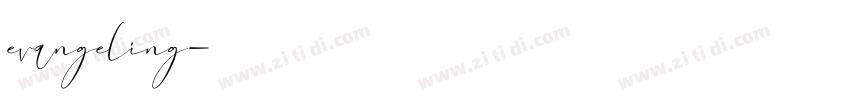 evangeling字体转换