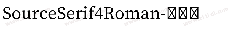 SourceSerif4Roman字体转换
