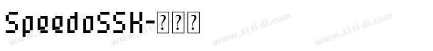SpeedoSSK字体转换