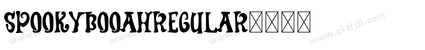 SpookyBooahRegular字体转换