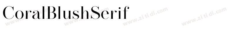 CoralBlushSerif字体转换