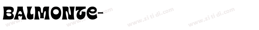 Balmonte字体转换