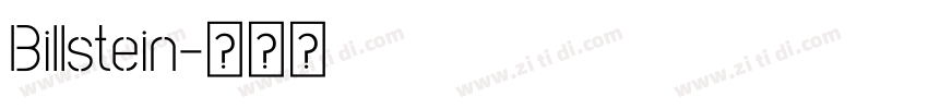 Billstein字体转换