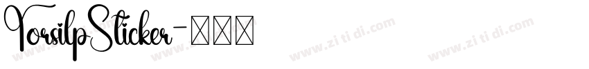 TorsilpSticker字体转换