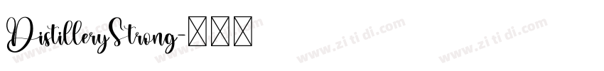 DistilleryStrong字体转换