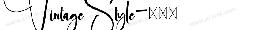 VintageStyle字体转换