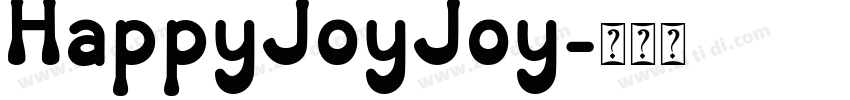 HappyJoyJoy字体转换