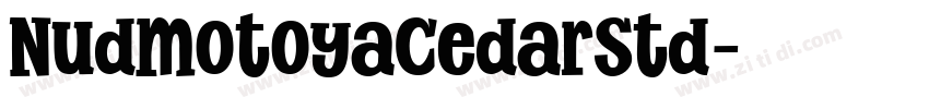 NudMotoyaCedarStd字体转换