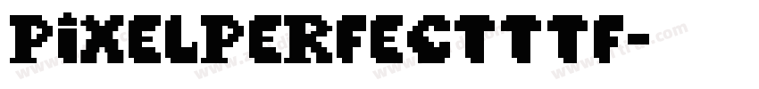 PixelPerfectttf字体转换