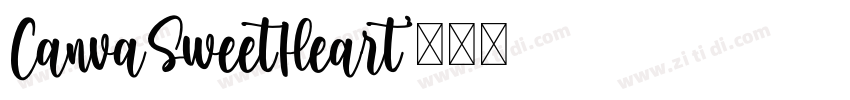 CanvaSweetHeart字体转换