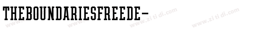 TheBoundariesFreeDe字体转换