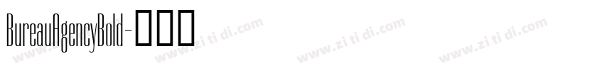 BureauAgencyBold字体转换