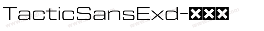 TacticSansExd字体转换