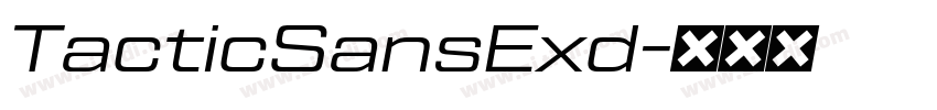 TacticSansExd字体转换