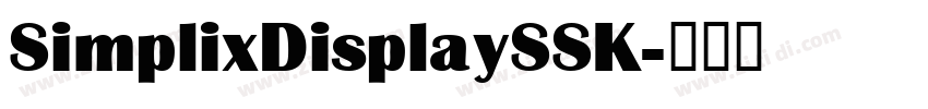 SimplixDisplaySSK字体转换
