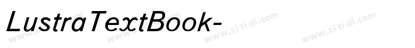 LustraTextBook字体转换
