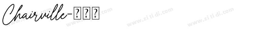 Chairville字体转换