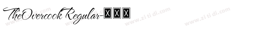 TheOvercookRegular字体转换