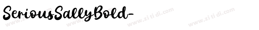 SeriousSallyBold字体转换