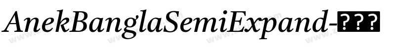 AnekBanglaSemiExpand字体转换
