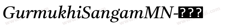 GurmukhiSangamMN字体转换