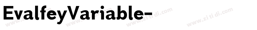 EvalfeyVariable字体转换